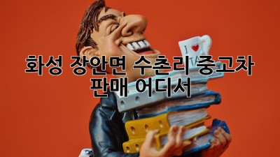 화성 장안면 수촌리 중고차 판매, 어디서?