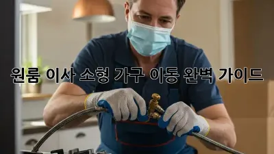 원룸 이사, 소형 가구 이동 완벽 가이드!